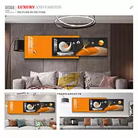 Tranh trang trí phòng ngủ in trên vải Canvas chung cư cao cấp Đơn giản Size: 150*60-150*50 P/N: AZ2-0009-KN-CANVAS-150X60-150X50